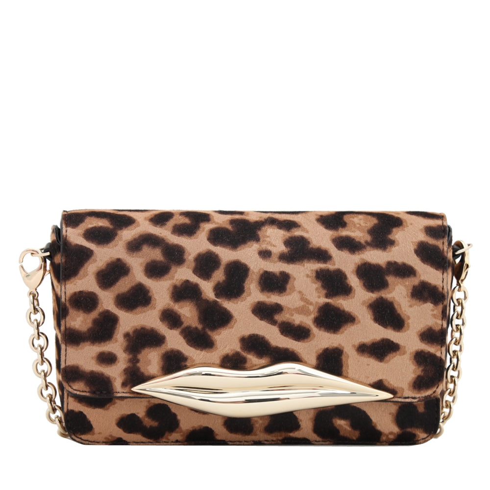 Leopard calf hot sale hair crossbody