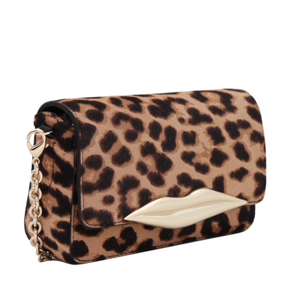 Clare V Pienza Calf Hair Crossbody Bag (Leopard Mini on sale Sac)