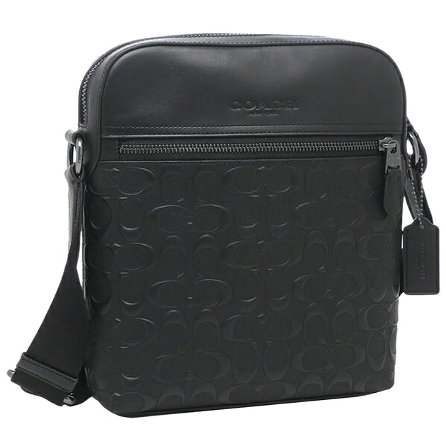 Coach Houston Flight Bag In Signature Leather in Black 4009 ...