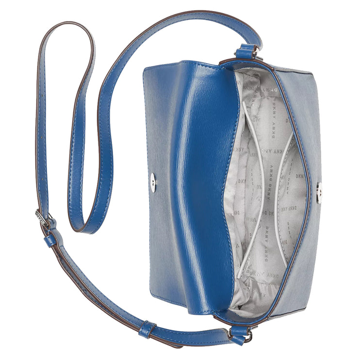 DKNY Bryant Medium Flap Crossbody Bag Pacific Blue R12EL467