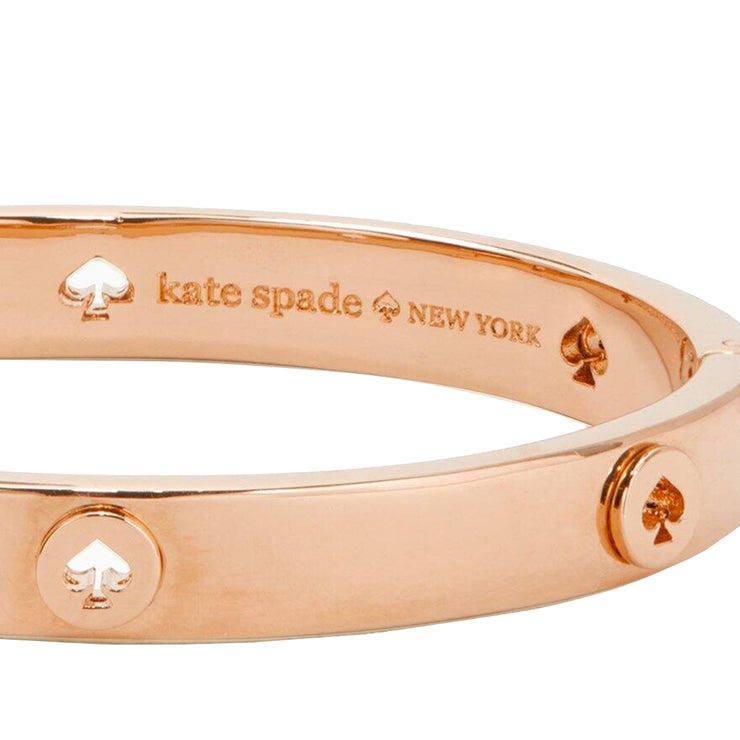 Spade Spot the Spade Hinged Bangle Bracelet Rose Gold – PinkOrchard.com