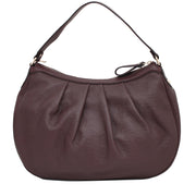 Gucci 364843 GG Charm Sukey Guccissima Leather Hobo Bag- Burgundy