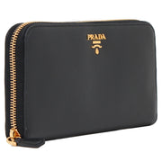 Prada 1ML506 Saffiano Leather Zip Around Long Wallet - Ibisco